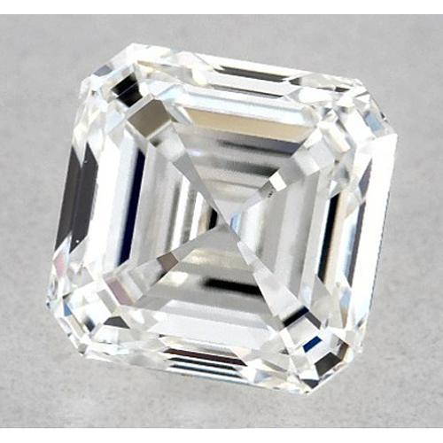 Diamant Asscher de 4,25 carats, non serti, couleur F, pureté VS1, très bonne taille.