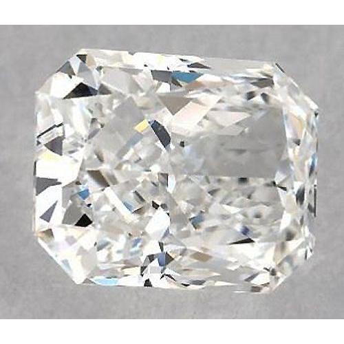 Diamant Radiant de 4,25 carats, non serti, couleur F, pureté VS1, très bonne taille.