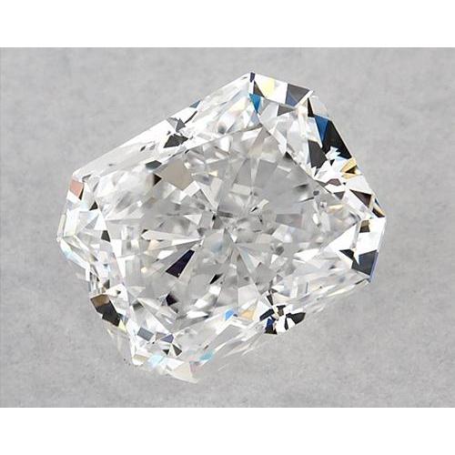 Diamant Radiant de 4,25 carats, non serti, couleur F, pureté VVS1, très bonne taille.