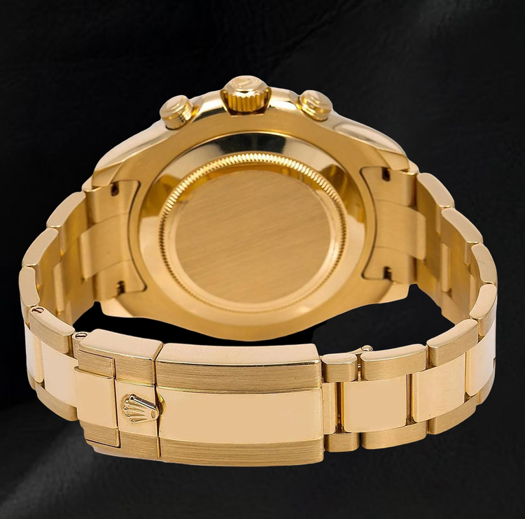 Rolex Yacht-Master II 116688 Cadran Blanc 44 mm Lunette en Céramique Bleue Montre en Or Jaune 18 carats