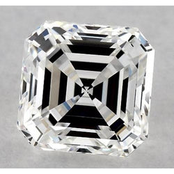 Diamant Asscher naturel de 4,5 carats, extrait de la terre, pureté F, VS1, très bonne taille