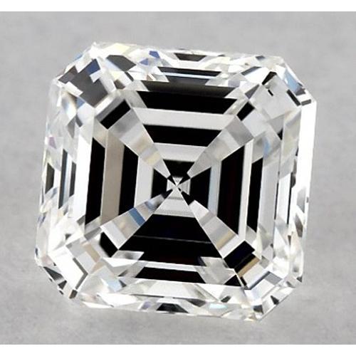 Diamant Asscher de 4,5 carats, non serti, couleur F, pureté VS1, très bonne taille.