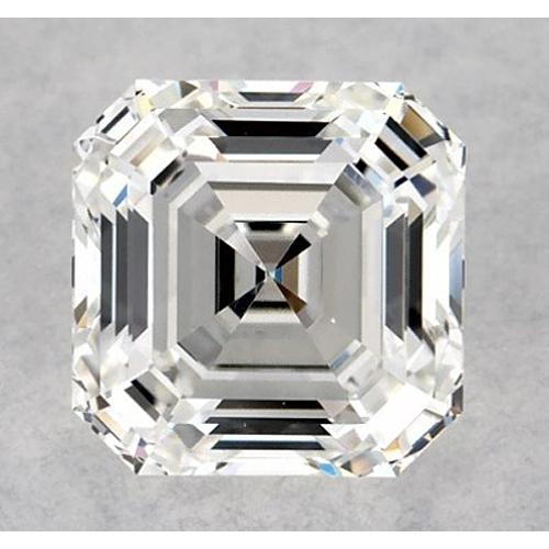 Diamant Asscher de 4,5 carats, non serti, couleur F, pureté VVS1, très bonne taille.