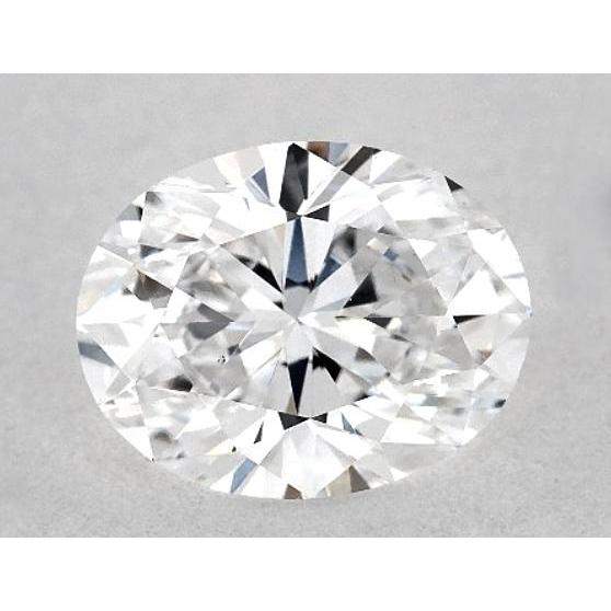Diamant ovale de 4,5 carats, non serti, couleur F, pureté VS1, très bonne taille.