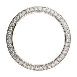 4,5 carats. Lunette en Réel diamant personnalisée pour s'adapter à tous les modèles de montres Rolex Datejust 41 mm
