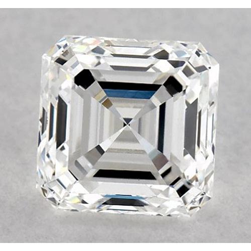 Diamant Asscher de 4,75 carats, non serti, couleur F, pureté VS1, très bonne taille.