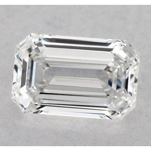 Diamant émeraude de 4,75 carats, non serti, couleur F, pureté VVS1, très bonne taille.