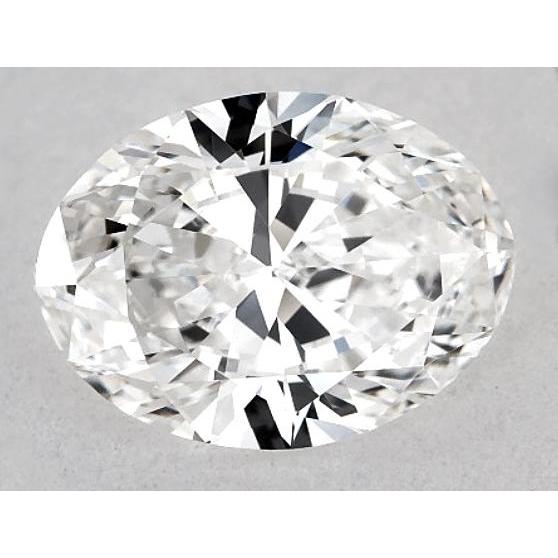 Diamant ovale de 4,75 carats, non serti, couleur F, pureté VVS1, très bonne taille.