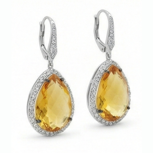 Exquis Gemstone Earring 48,88 carats – vue de face