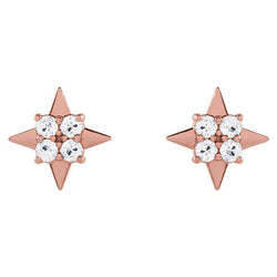 Étoile Puces d'Oreilles – Brillant 0,50 carats Or 14K Rose