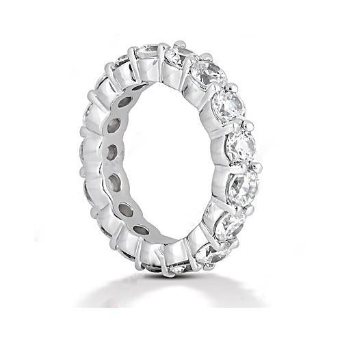 4.25 Carats Réel Diamant Rond Or Bague De Fiançailles Bijoux Nouveau