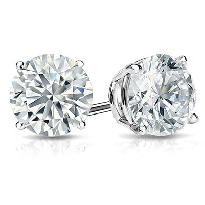 Haut de gamme Pendants d'Oreilles 4 carats – vue de face