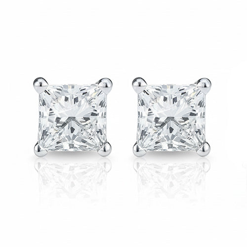 Diamant Fin Boucles d'Oreilles – vue de face