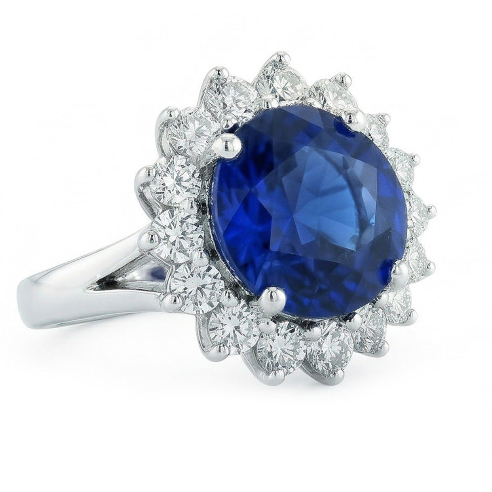 Confectionné main Bague avec Gemme 5,25 carats – vue de face