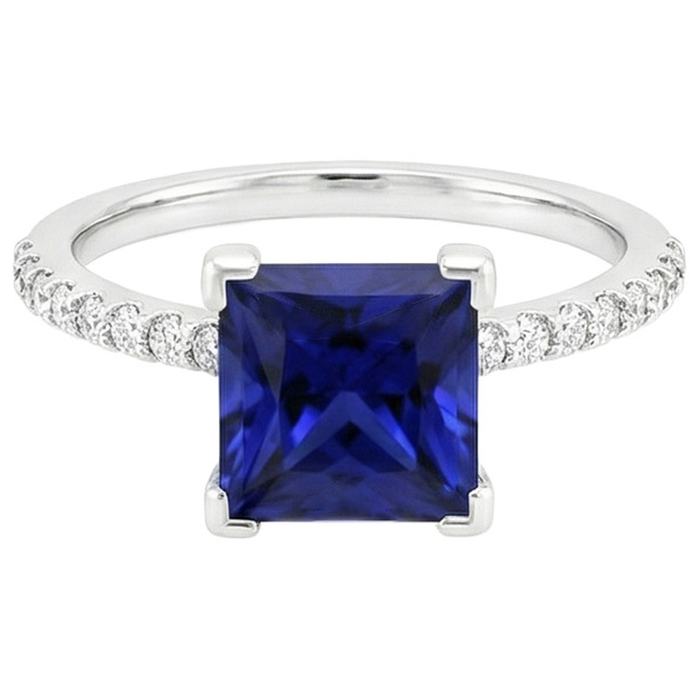 naturel diamant 5.50carats bague vue de dessus