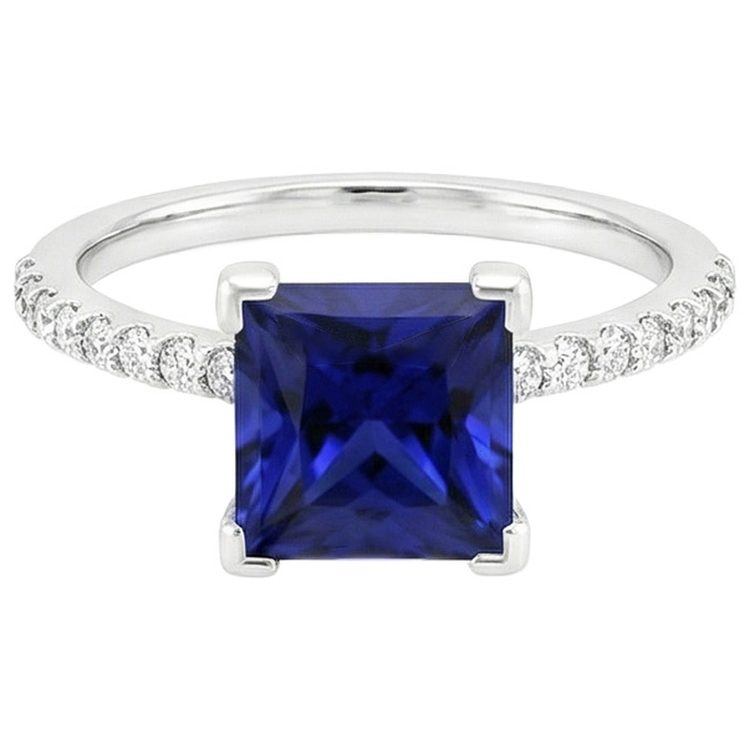 naturel diamant 5.50carats bague vue de dessus