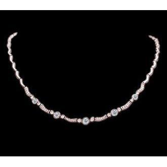5 Carats Véritable Diamants Yard Collier Pendentif Or Rose 14K
