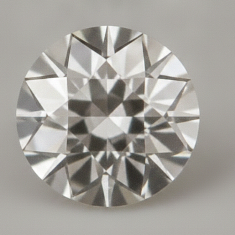 Diamant Naturel Non Monté de 5 Carats, Authentique, Taille Européenne Ancienne Ronde, H VS1