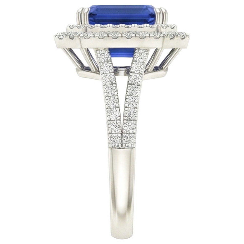 naturel diamant 5carats bague vue de dessus