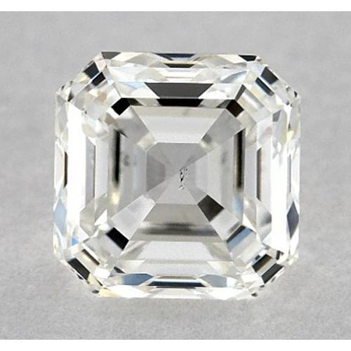 Diamant Asscher de 5 carats, non serti, couleur F, pureté VS1, très bonne taille.