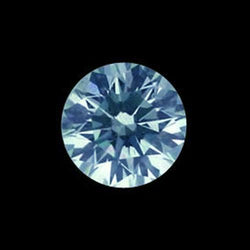 Diamant rond bleu naturel de 5 carats, extrait de la terre, en vrac