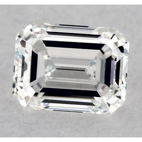 Diamant émeraude de 5 carats, non serti, couleur F, pureté VS1, très bonne taille.