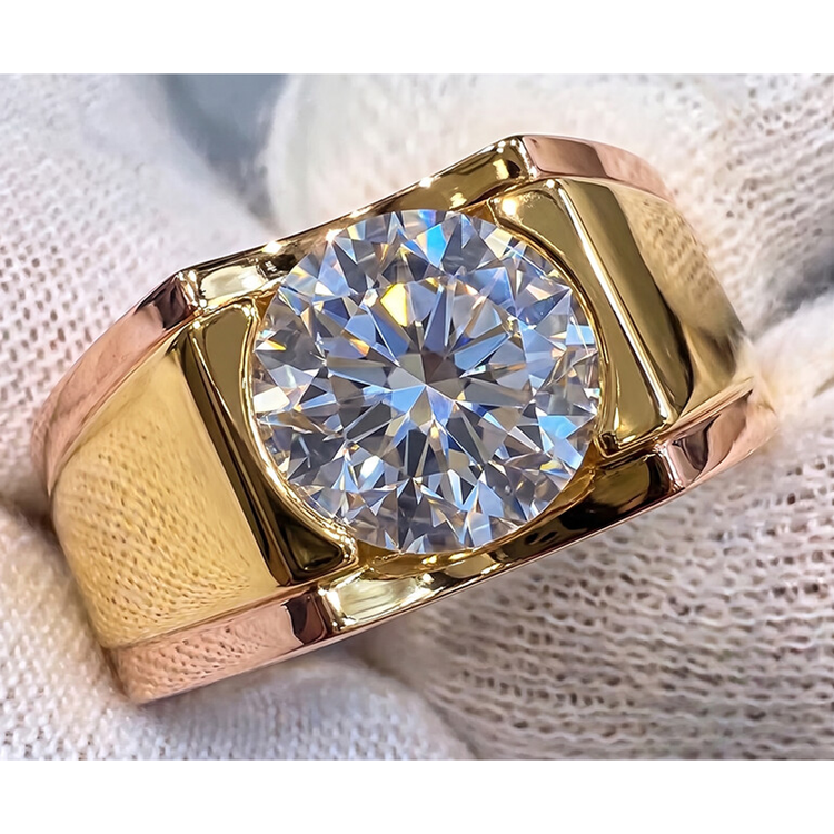 Bague en diamant 5 carats pour homme