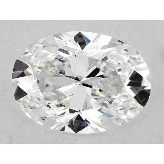 Diamant ovale de 5 carats, non serti, couleur F, pureté VVS1, très bonne taille.