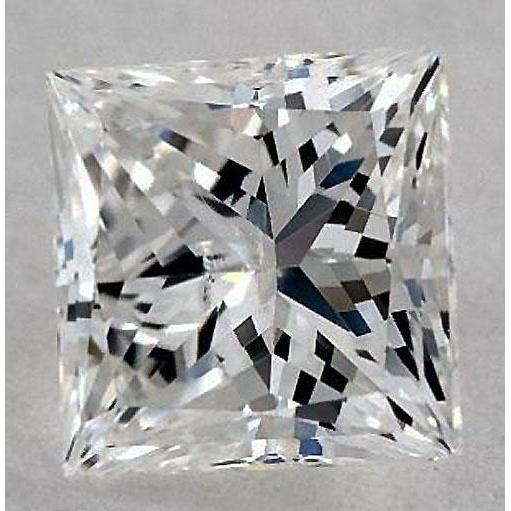 Diamant taille princesse de 5 carats, pureté F, qualité VS1, taille excellente