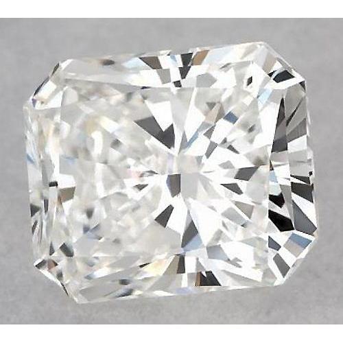 Diamant radiant de 5 carats, non serti, couleur F, pureté VS1, très bonne taille.