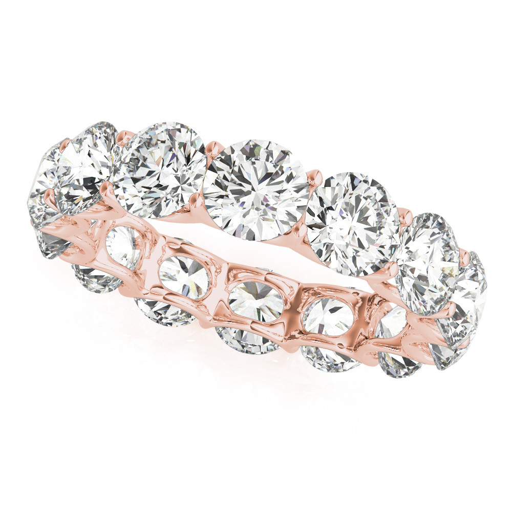 Eternity Band Or Rose 14 Carats avec Brillant – vue principale