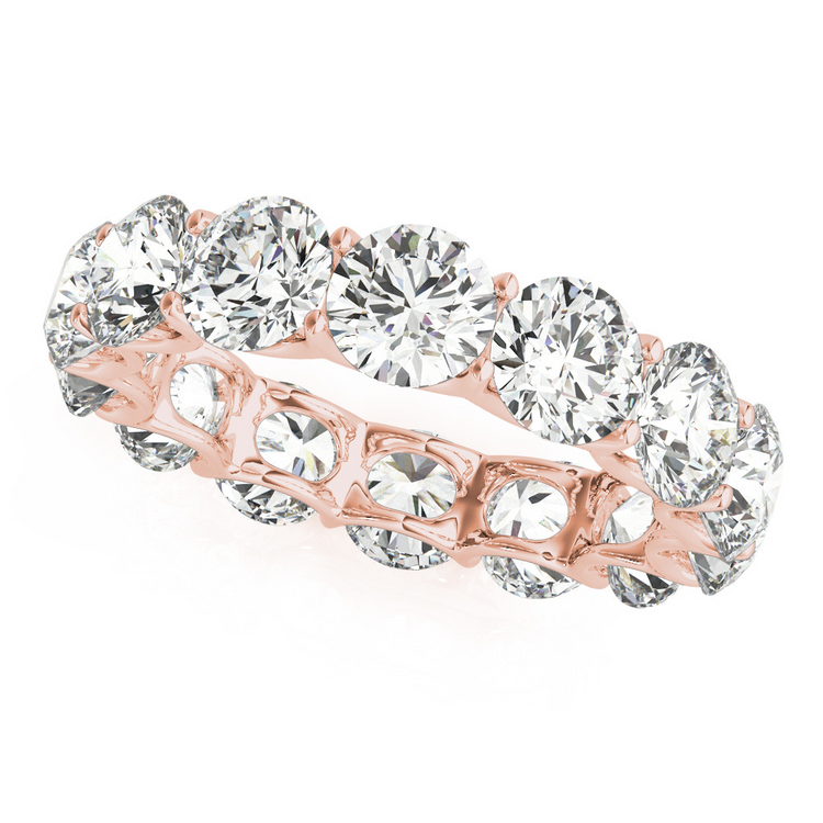 Eternity Band Or Rose 14 Carats avec Brillant – vue principale