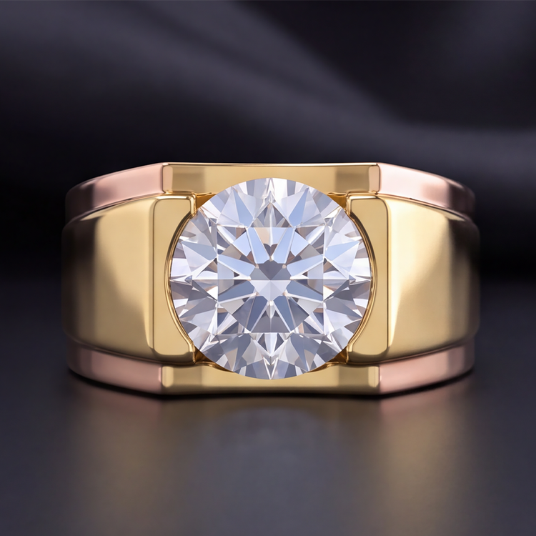 Bague en diamant pour homme 5 carats