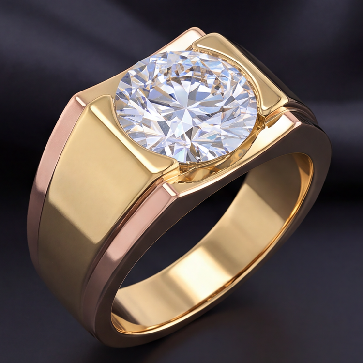 Bague en diamant pour homme 5 carats