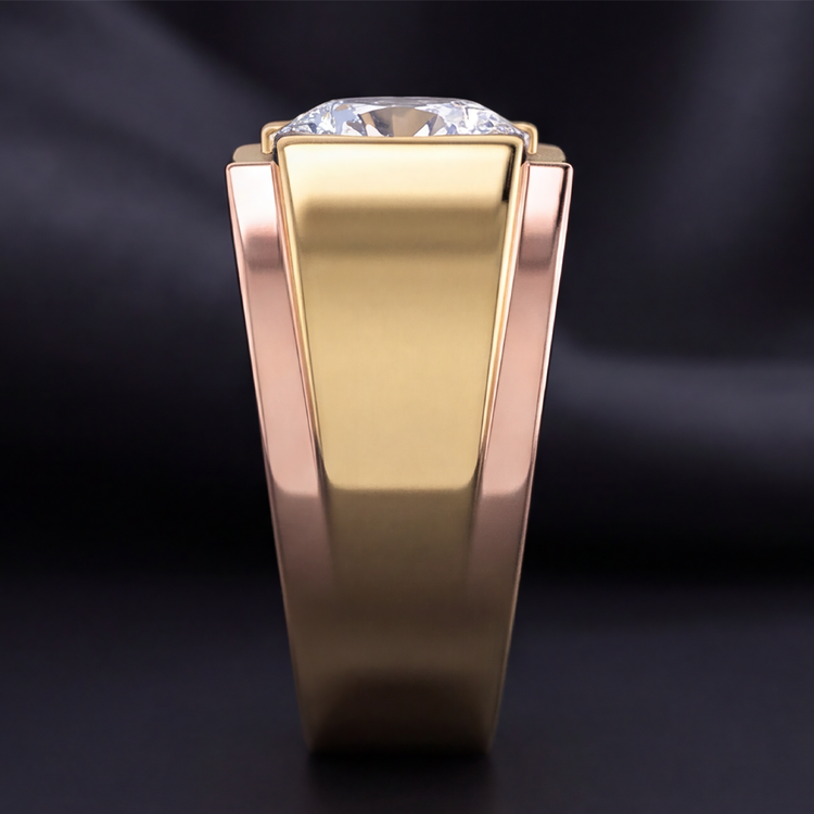 Bague en diamant pour homme 5 carats