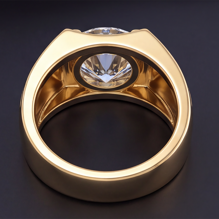 Bague en diamant 5 carats pour homme