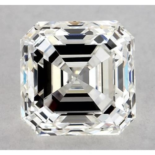 Diamant Asscher de 5,5 carats, non serti, couleur F, pureté VS1, très bonne taille.
