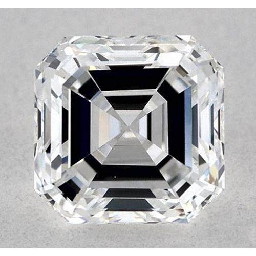 Diamant Asscher de 5,5 carats, non serti, couleur F, pureté VVS2, très bonne taille.