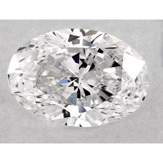 Diamant ovale de 5,5 carats, non serti, couleur F, pureté VVS1, très bonne taille.