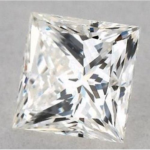 Diamant princesse de 5,5 carats, non serti, pureté F VVS1, taille excellente