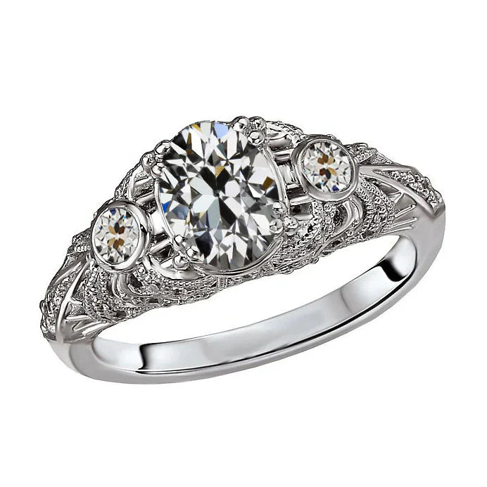 Bague Nuptiale Or Blanc 14 Carats avec Brillant – vue principale
