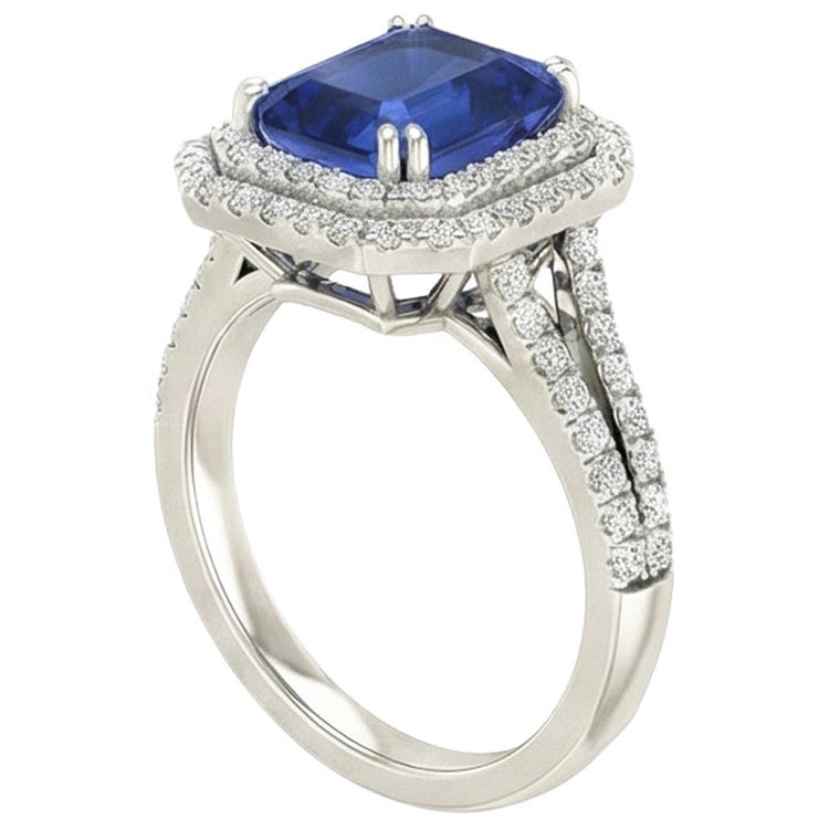 naturel diamant 5carats bague détail rapproché