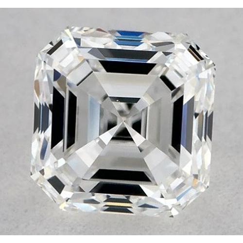 Diamant Asscher de 6 carats, non monté, couleur F, pureté VS1, très bonne taille.