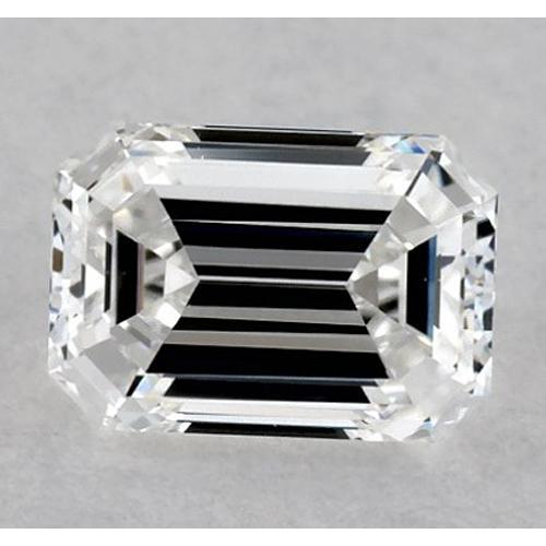 Diamant émeraude 6 carats, non serti, couleur F, pureté VS2, très bonne taille