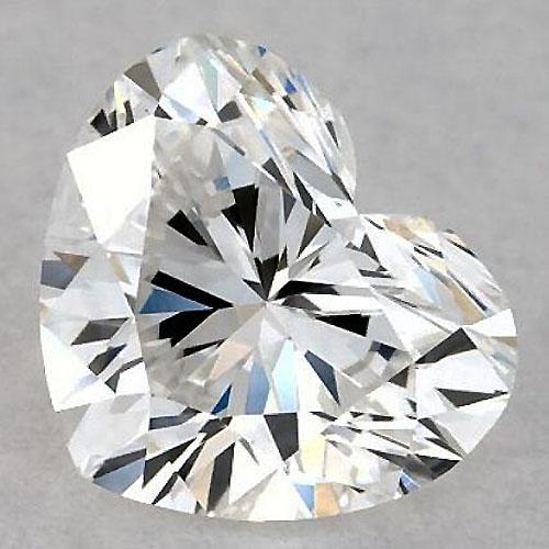 Diamant en forme de cœur de 6 carats, non serti, couleur F, pureté VVS2, très bonne taille.