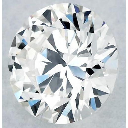 Diamant rond de 6 carats, pureté F, VVS1, taille excellente.