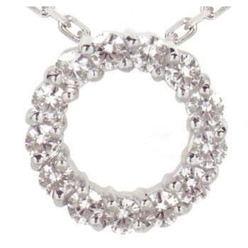 6.50 Ct.Collier Avec Chaîne En Or Blanc Cercle D'Amour Réel Diamant Pendentif