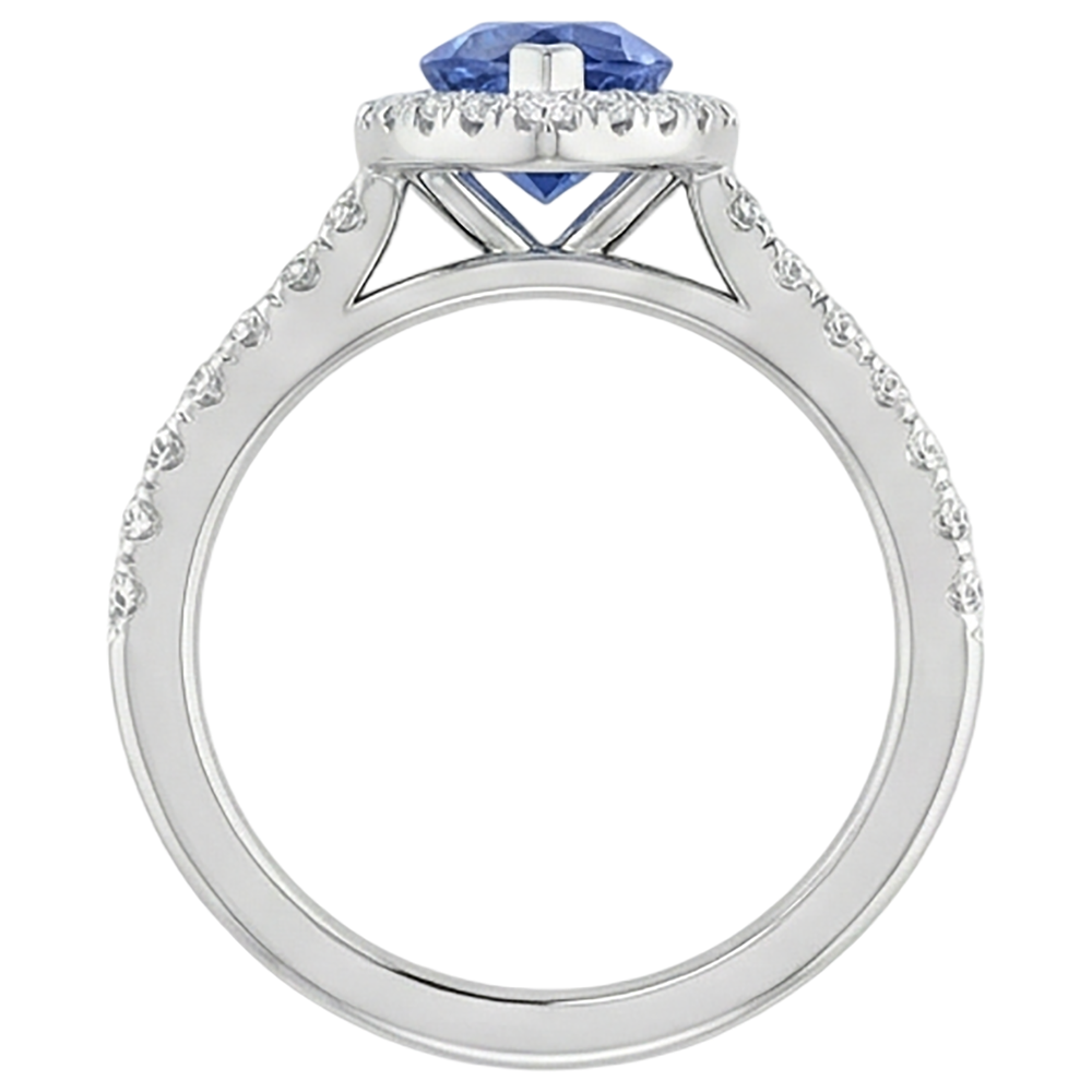 naturel marquise tanzanite 7.25carats bague avec accents diamants