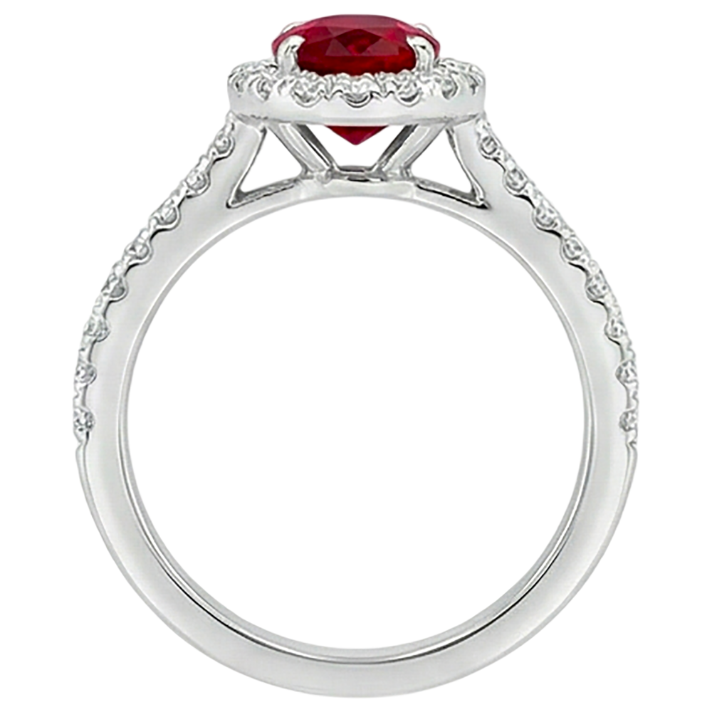 De luxe Bague Pierre de Couleur 7,35 carats – vue d'angle