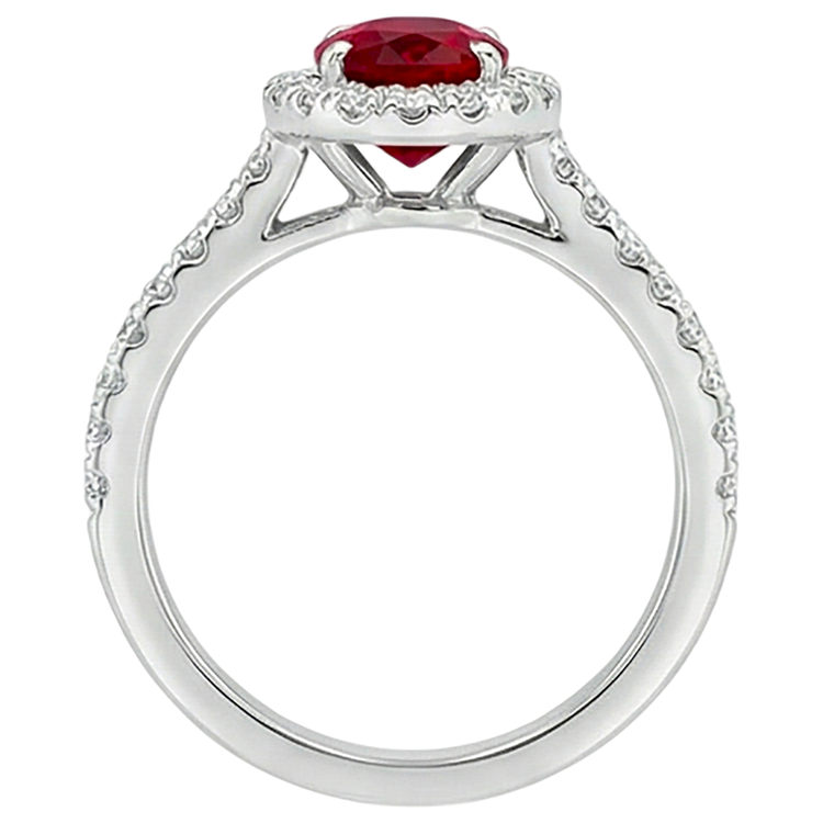 De luxe Bague Pierre de Couleur 7,35 carats – vue d'angle